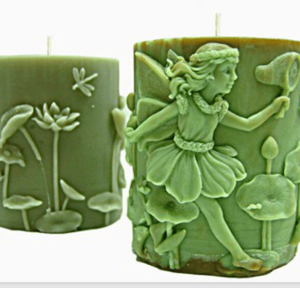 Fairy Catching a Butterfly Silicone Candle Mould