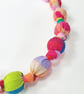 Pink, Magenta, Orange, Lilac, Blue & Green Tudor Petals Liberty Fabric Necklace - Image 2