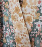 Bath Robe teal floral kimono style summer dressing gown one size 10 to 16 - Image 4