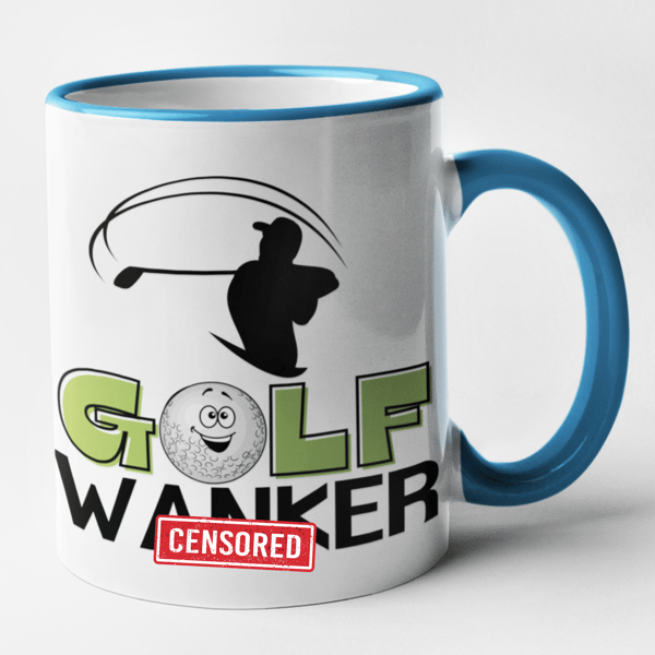 Golf W..ker Mug Rude Funny Novelty Coffee Cup Birthday Present Gift Best Friend 