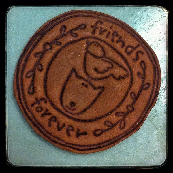 Friends forever pin badge  