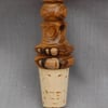 Bottle Stopper in Laburnum Wood