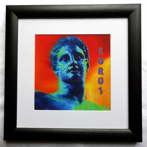 Eurus, Greek Wind God - Framed Print