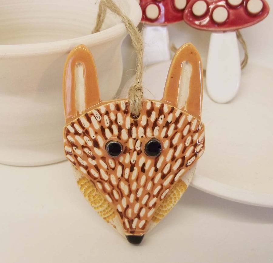 Ceramic Fox decoration