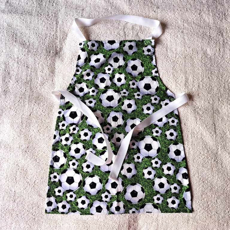 Football, apron, age 6-10 years, hand made