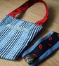 Up-cycled Denim Phone Holder and Earphone Tidy - Image 4