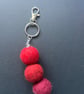 Handmade felt ball keyring or bag charm - Image 5