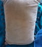 Lovely Hand Sewn Wool Tapestry Cushion Old Fashioned Shop Bay Window Bobble Trim - Image 5