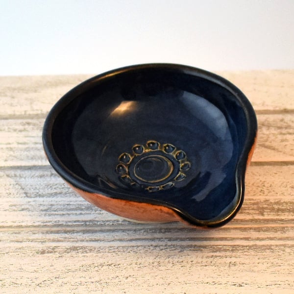 A387 Spoon rest tea bag bowl (Free UK postage)