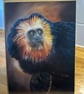 5x7 inch Golden Headed Tamarin Card
