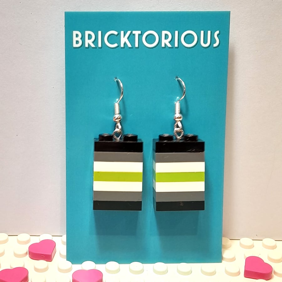Lego LGBT Agender Earrings