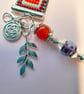 Handmade Bead loom Bracelet with Charms - Image 8