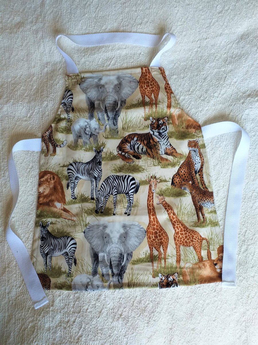 Wild Animal, Apron, pinafore, age 2-6.