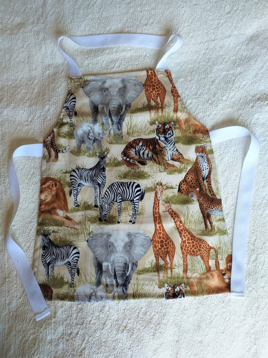 Wild Animal Apron age 2-6.