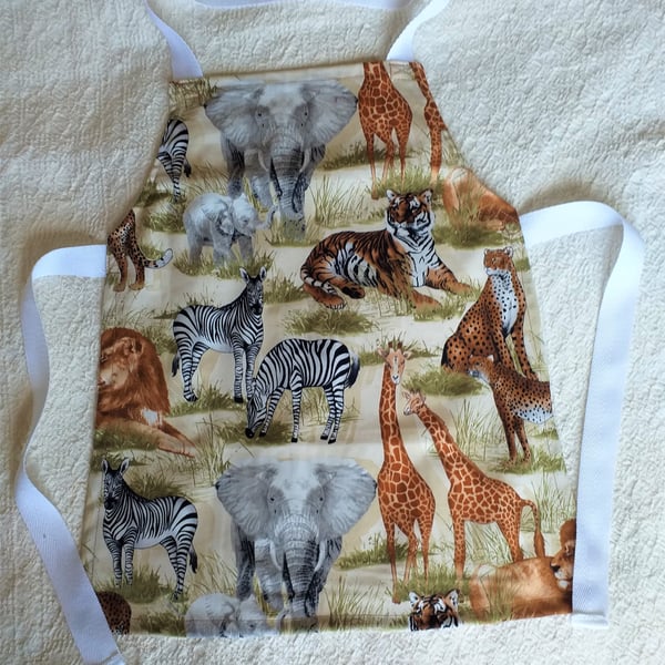 Wild Animal Apron age 2-6.