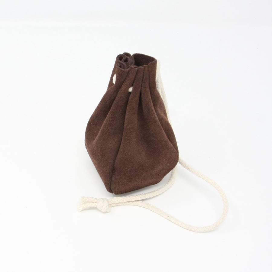 Suede drawstring pouch new arrivals