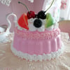 Fake Artificial Pink Blancmange Desert Retro Kitchen Display Shop Prop Tearoom F