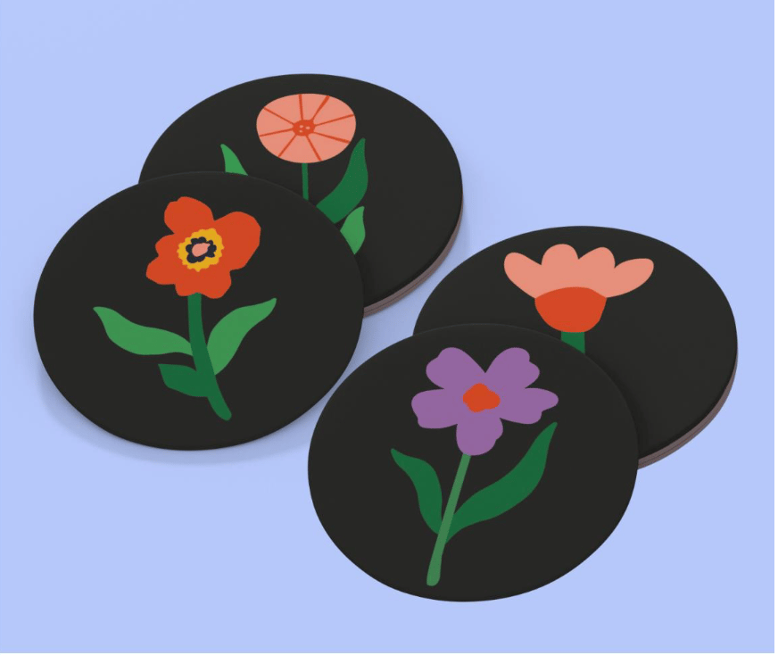 Floral Coasters