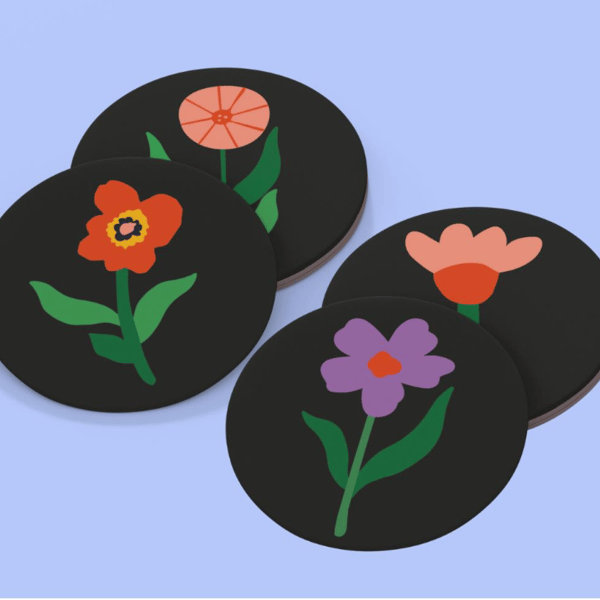 Floral Coasters