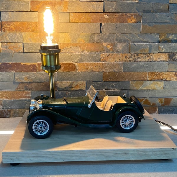 up-cycled Bugaro table lamp