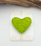 Green Fused Glass Heart - Image 3