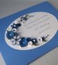 Handmade quilled 65th wedding anniversary congratulations card - Image 1