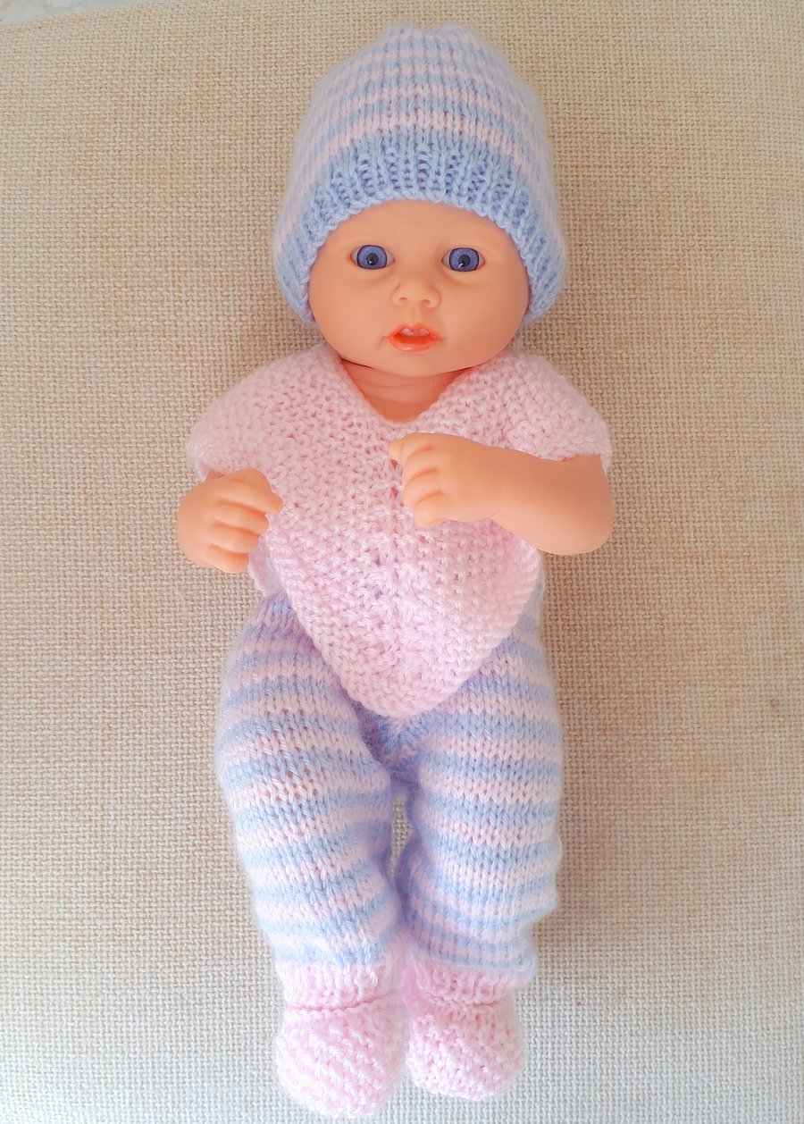 KNITTING PATTERN PDF Poncho Set for Baby Doll