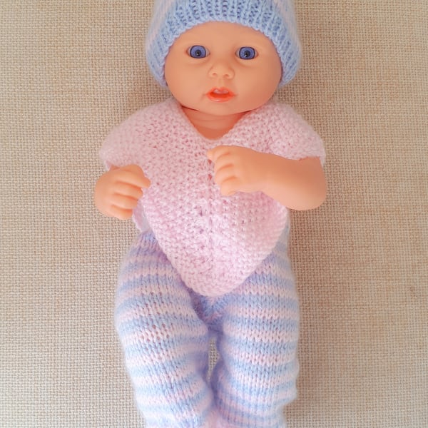 KNITTING PATTERN PDF Poncho Set for Baby Doll