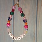 Taurus beaded phone charm