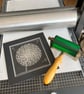 Lino Print - "Dandelion Wish" - Image 7