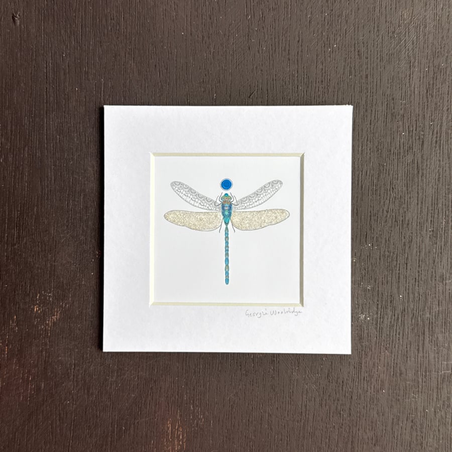 September Dragonfly Birthstone 5" x 5"