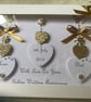 Personalised Handmade Golden Wedding Anniversary Card Mum Dad 50th Gift Boxed - Image 3