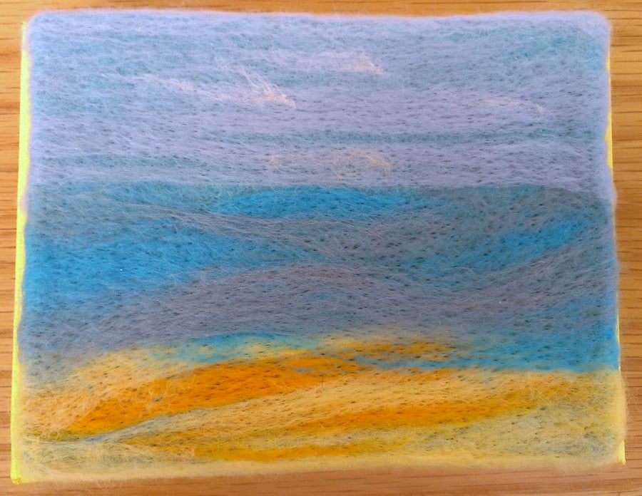 SALE Needle Felted Seascape Picture