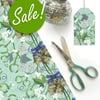 SALE: Mistletoe Christmas Gift Wrap - Eco Friendly, Compostable Paper