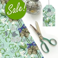 SALE: Mistletoe Christmas Gift Wrap - Eco Friendly, Compostable Paper