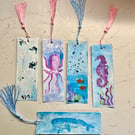 Marine Themed Hand-painted Bookmarks