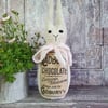 Primitive White Chocolate Easter Bunny Decoration