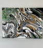 Abstract Acrylic Pour Canvas - Image 5