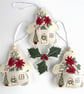 ONE Christmas Fairy House Hanging Decoration, Mushroom Christmas Decoration