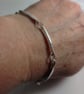 Sterling silver forged link bracelet - Image 3