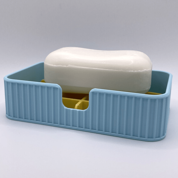 Minimalist Ribbed Soap Holder with Removable Drainage