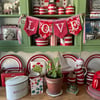 LOVE fabric bunting - SAMPLE