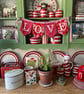 LOVE fabric bunting - SAMPLE