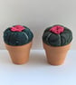 Handmade Potted Cactus from Recycled Clothing - Image 3