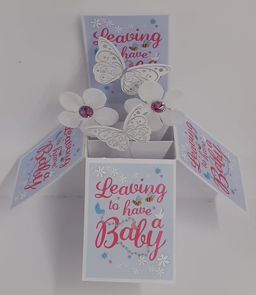 Leaving to have a baby card
