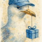 Seagull birthday card