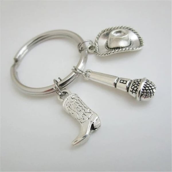 Country Music Keyring