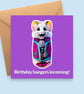 Mouse Birthday Card - Birthday Bangers Incoming - Funny Karaoke Greeting