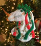 Mari Lwyd - Obby Oss Felt Hanging Decoration - Folklore - Left Facing - Image 5