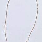 Aurielle – Delicate Emerald Gemstone designer handmade Necklace gold plated 